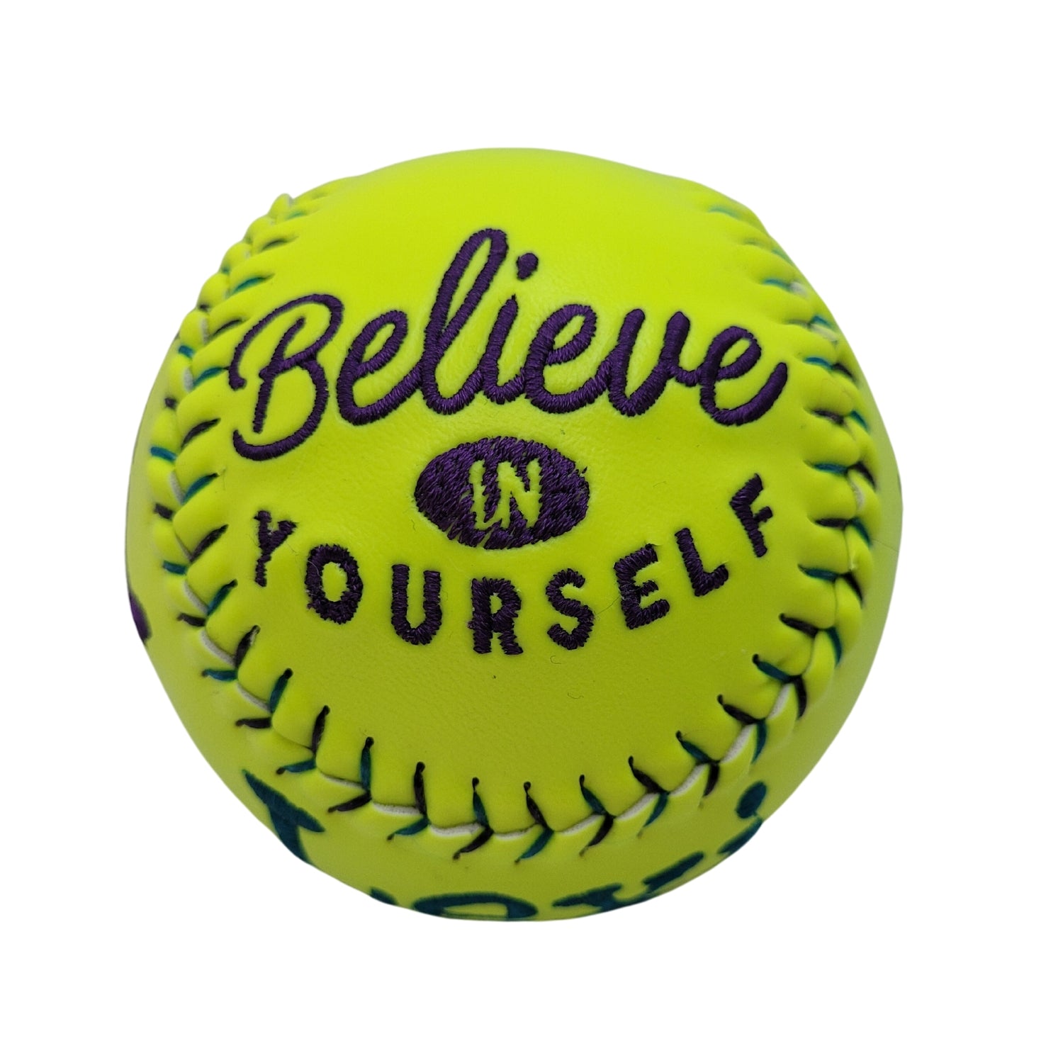 Believe in Yourself Personalized Embroidered Softball