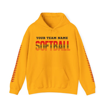 Custom Softball Hoodie | Personalized Softball Sweatshirt | Softball Team Name Sweatshirt | Personalized Sweatshirt | Softball Gifts