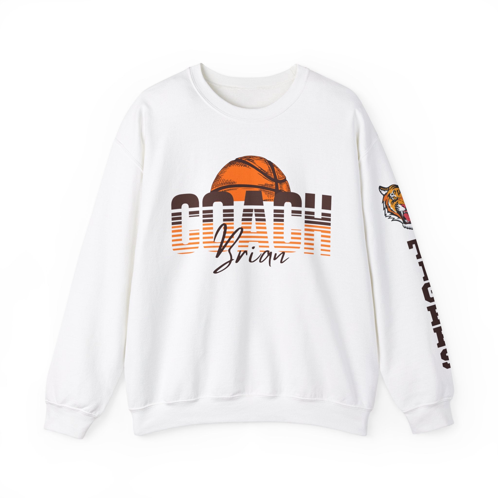 Personalized Basketball Coach Sweatshirt | Basketball Coach | Basketball Coach Gifts | Custom Basketball  | Coach Gifts Basketball