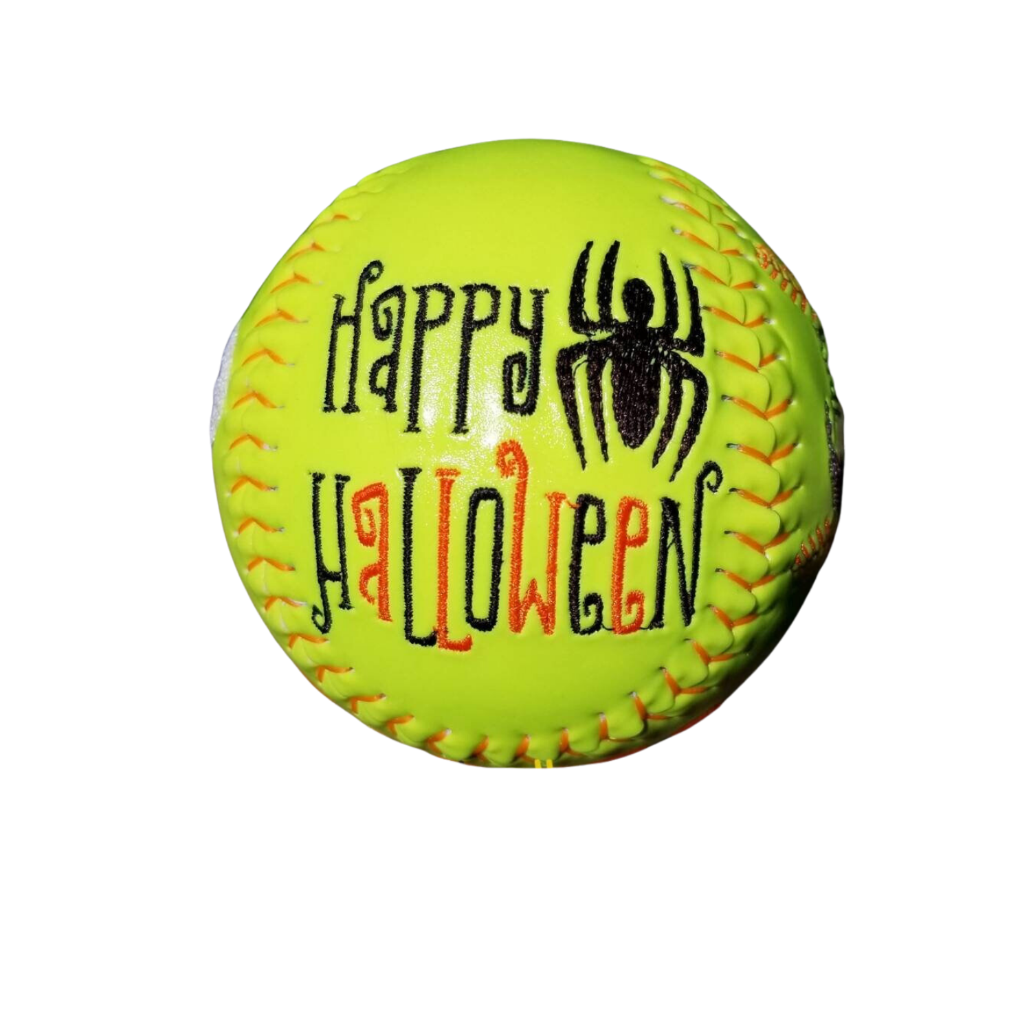 Personalized Halloween Embroidered Softball