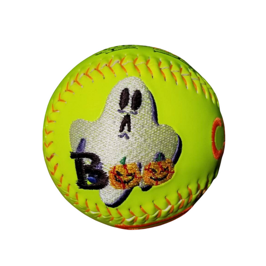 Personalized Halloween Embroidered Softball